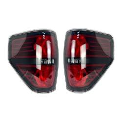 AMERICAN MODIFIED - AMERICAN MODIFIED AMFMAC00208 LED Tail Lights Chrome Housing Smoked Lens - Image 2