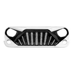 AMERICAN MODIFIED - AMERICAN MODIFIED AMJPAA00130 Goliath Grille w/LED Amber Lights Black & White - Image 2