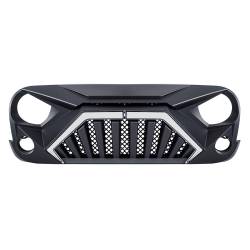 AMERICAN MODIFIED - AMERICAN MODIFIED AMJPAA00144 Goliath Grille w/LED DRL/Turn for 07-18 Jeep JK - Image 2