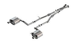 Borla - Borla 141018 S-Type Cat-Back Exhaust One Split RR Exit for 19-21 Genesis G70 3.3 - Image 1