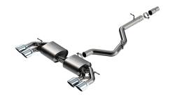 Borla - Borla 141029 S-Type Cat-Back Exhaust Dual Split Rear Exit 22-26 VW Golf R 2.0 - Image 1