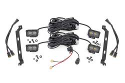 Rough Country Suspension Systems - Rough Country 72119 LED Fog Light Kit 3x1.75" Black Series for 24-26 Tacoma - Image 1