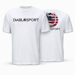 DiabloSport - Diablosport G1072 USA Flag White Medium T-Shirt - Image 4