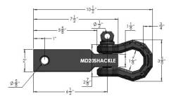 BulletProof Hitches - Bulletproof Hitch MD20SHACKLE 2" MD Black Multi-Purpose Receiver Shackle/D-Ring - Image 8