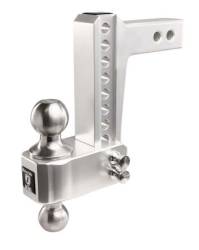 BulletProof Hitches - Bulletproof Hitches AL206S Aluminum 6" Drop/Rise Hitch 2" Shank w/SS Dual Ball - Image 8