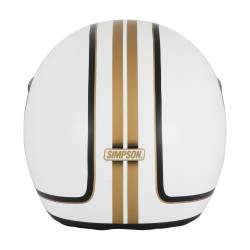 Simpson Motorcycle - Simpson Motorcycle M62HONDO1XL M62 Bandit X-Large Motorcycle Helmet Hondo White - Image 4