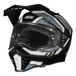 Simpson Motorcycle - Simpson Motorcycle XBS22X Xcursion Bandit 2X-Large Motorcycle Helmet Black - Image 1
