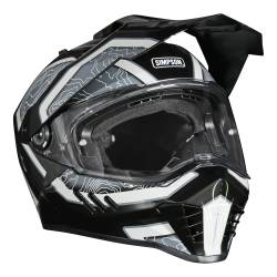 Simpson Motorcycle - Simpson Motorcycle XBS22X Xcursion Bandit 2X-Large Motorcycle Helmet Black - Image 3