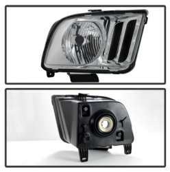 Spyder Auto - Spyder Auto 9040153 Chrome Halogen Headlights for 05-09 Ford Mustang Non-GT500 - Image 2