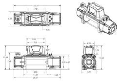 DV8 Offroad - DV8 Offroad WB12K-SR 12K Synthetic Rope Winch - Image 1