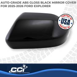 Coast To Coast - CCI MC67562BLK Gloss Black Full Mirror Cover Pair 20-26 Ford Explorer - Image 2