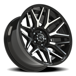 Vision Wheel - Vision Wheel 305-20073GBMF-25 305 Rekluse 20x10 5x5.0 -25mm Black/Machined - Image 1