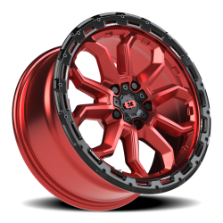 Vision Wheel - Vision Wheel 405H7810GRGBL30 405 Korupt 17x8 5x110 30mm Gloss Red/Black - Image 1