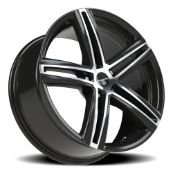 Vision Wheel - Vision Wheel 640-9865GBMF40 640 Nitrous 19x8.5 5x4.5 40mm Gloss Black/Machined - Image 1