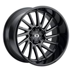 Vision Wheel - Vision Wheel 306 Rapier 22x10 6x5.5 -19mm Gloss Black/Milled 306-22083GBMS-19 - Image 1