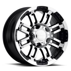 Vision Wheel - Vision Wheel 375VT4565GBMF0 375 Warrior 14x5.5 5x4.5 0mm Gloss Black/Machined - Image 1