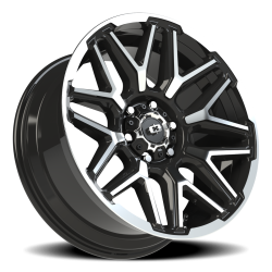 Vision Wheel - Vision Wheel 305-2983GBMFL-12 305 Rekluse 20x9 6x5.5 -12mm Gloss Black/Machined - Image 1