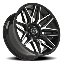 Vision Wheel - Vision Wheel 305-22073GBMF-19 305 Rekluse 22x10 5x5.0 -19mm Black/Machined - Image 1