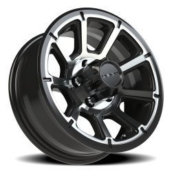 Vision Wheel - Vision Wheel 353VTH5665GBMF0 353 Turbine 15x6 5x4.5 0mm Gloss Black/Machined - Image 1