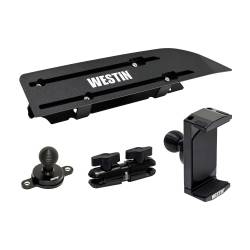 Westin - Westin 10-23995 AMPS Dash Mount Kit 2-Hole 20mm Ball 22+ Silv/Sra w/13.4" Screen - Image 1