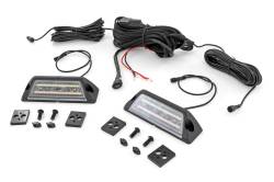 Rough Country Suspension Systems - Rough Country 70119 Black Series 6" LED Angled Light Pods Flood White/Amber - Image 1
