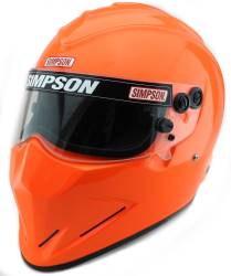 Simpson Safety - Simpson Safety 729714S Diamondback Medium Plus Racing Helmet Safety Orange - Image 1