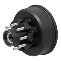 CURT - CURT 2025048471 10000lb Axles 12-1/4" Threaded Hub w/Installed Bearing Kit - Image 2