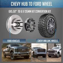Coyote Premium Wheel Accessories - Coyote 8170-8650H-E 6061 Billet Aluminum Wheel Adapter 8x170-8x6.5 2" - Image 2