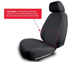 FIA - FIA DTR738D BLACK Dura-Tech Responder Custom Fit Bucket Seat Cover Driver Side - Image 2