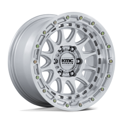 KMC - KMC Wheels KM556 CRUX 17x8.5 6x135 0mm Gloss Silver/Machined KM556SD17856300 - Image 1