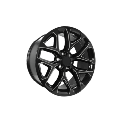 Performance Replicas - Performance Replicas PR177 22x9 6x5.5 24mm Gloss Black/Milled PR177BE22906124 - Image 1