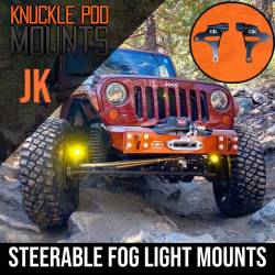 GateKeeper Off-Road - GateKeeper Off-Road KPJKR-GK Steerable Light Pod Mounts for 07-18 Wrangler JK - Image 2