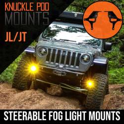 GateKeeper Off-Road - GateKeeper Off-Road KPJLT-GK Steerable Light Pod Mounts for 18-26 Jeep JL/JT - Image 3