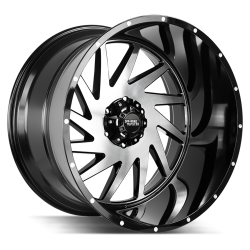 Off Road Monster - Off Road Monster M12 24x14 6x5.5 -76mm Gloss Black/Machined M12414639N76GBM - Image 1
