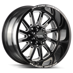 Off Road Monster - Off Road Monster M17 20x10 5x150 -19mm Gloss Black/Milled M170550N19GBML - Image 1