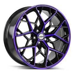 Shift - Shift Wheels PISTON 18x8.5 5x100 35mm Gloss Black/Machined Purple H35850035GBMP - Image 1