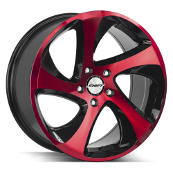 Shift - Shift Wheels STRUT 17x8 5x4.5 35mm Gloss Black/Machined Red H22751435GBR - Image 1