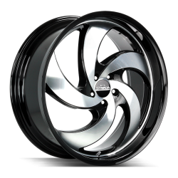 Strada - Strada Wheels C05251515GBM RETRO 5 22x9 5x115 15mm Gloss Black/Machined - Image 1