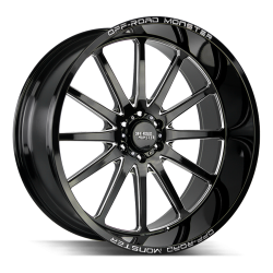 Off Road Monster - Off Road Monster M26 26x12 6x5.5 -44mm Gloss Black/Milled M26612639N44GBML - Image 1