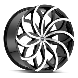 Strada - Strada Wheels HURACAN 26x10 6x5.5/135 30mm Gloss Black/Machined S61660730GBM - Image 1
