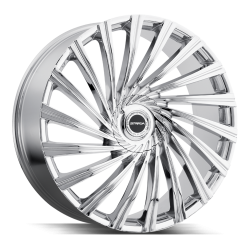 Strada - Strada Wheels TORNADO 24x10 5x115/120 15mm Chrome S49450115 - Image 1