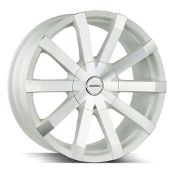 Strada - Strada Wheels GABBIA 20x8.5 5x4.5/120 35mm Gloss White/Machined S50050135WM - Image 1