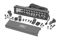 Rough Country Suspension Systems - Rough Country Black Series 12" Dual Row LED DRL Light Bar EACH 70912BD - Image 1