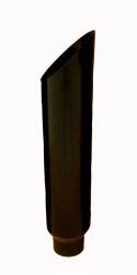 Pypes Performance Exhaust - Pypes EVT508-36ACB Exhaust Stack Pipe Miter 5" OD x 8" x 36" 8" Clamp-On Black - Image 1