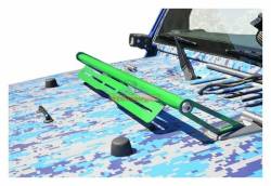 Steinjager - Steinjager Hood Mount Light Bracket Kit-Neon Green for Wrangler JK J0041435 - Image 1
