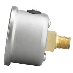 AutoMeter - AutoMeter 2175 Autogage Fuel Pressure Gauge Liquid Filled White 0-15Psi 1.5" - Image 4