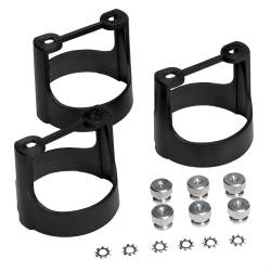 AutoMeter - AutoMeter 2230 Mounting Bracket Kit Black Composite 3pc 2-1/16" - Image 1