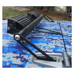 Steinjager - Steinjager Hood Mount Light Bracket w/LEDs-SW Blue for Wrangler JK J0041417 - Image 2