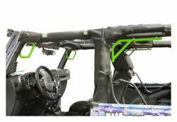 Steinjager - Steinjager Front/Rear Rigid Grab Handles-Neon Green for Jeep JK 2DR J0044764 - Image 1