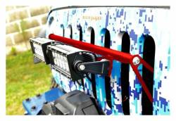 Steinjager - Steinjager Grille Mount Light Bracket w/LEDs Red Baron for Jeep JK J0041404 - Image 1